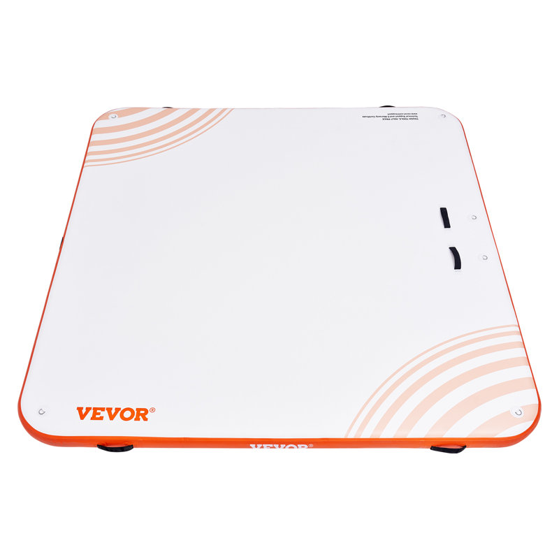10 x 10FT Inflatable Dock Platform with Portable Carrying Bag & Detachable Ladder