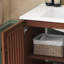 Meuble-lavabo moderne avec 4 pieds en fer