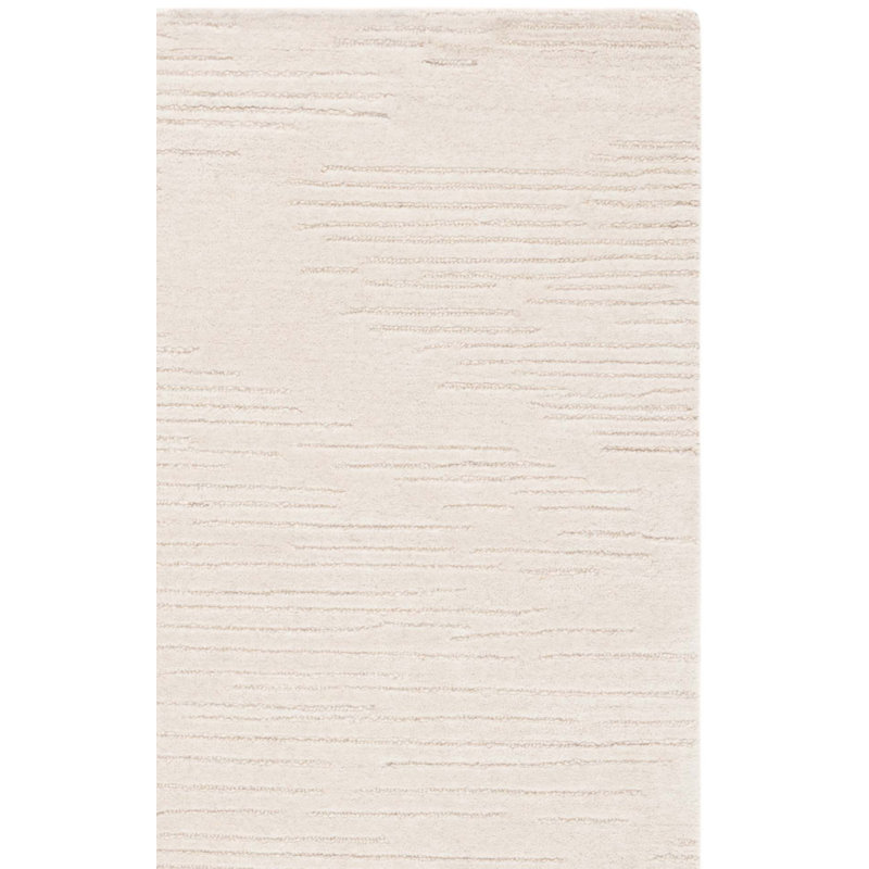 Tapis ivoire en laine / coton touffeté à la main Rodeo Drive 679, Rectangle 3 pi x 5 pi
