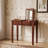 LUMERA Collection Vintage Solid Wood Vanity And Writing Desk With Flip Mirror & Storage Drawers-2055717452