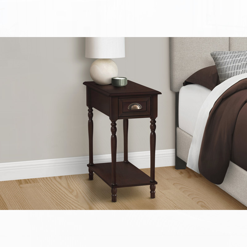 Deleyza End Table with Storage, Brown