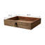 Three Drawers Console Table Weathered Natural with Distressed Gray
