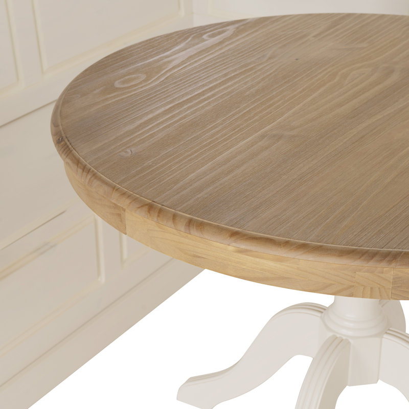 Anastasia Solid Pine Corner Breakfast Nook with Hidden Storage & Pedestal Table Set
