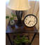 Modern C-Shaped End Table, Rustic Brown, Space-Saving Side Table For Living Room And Bedroom
