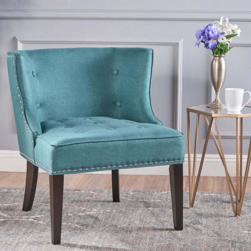Chaise d'appoint Kairan, Sarcelle