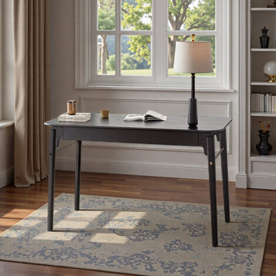 Bureau d'écriture et bureau d'ordinateur Smooth Black Oak