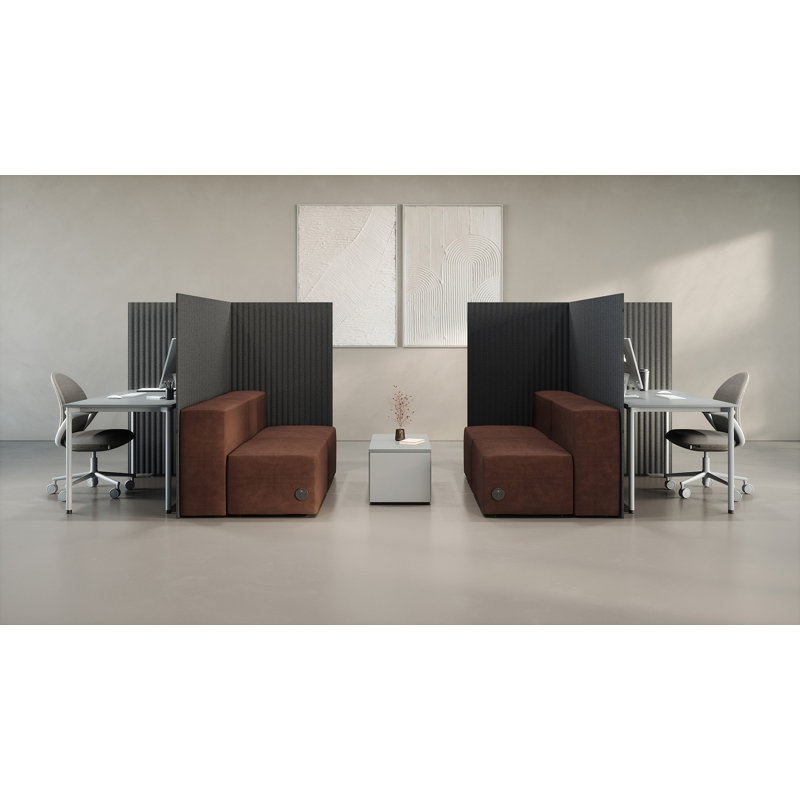 KFI Studios Jade Task Chair, Gray, White