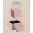 Small Folding Storage Ottoman, Foot Rest Stool, 12.2 X 16.1 X 12.2 Inches, Ottoman With Storage, For Living Room, Bedroom, Dorm-1559469383