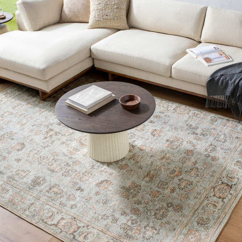 Beyanka Floral Machine Tufted Area Rug, Rectangle 160 x 213 cm