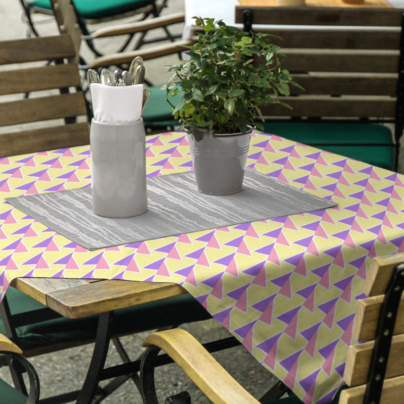 Flèches Nappe, Mauve / jaune / rose