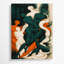 Abstrait art figuratif vert sur toile 70-1280196601