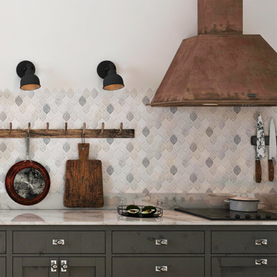 Edir 30.5cm W x 15.4cm L Vinyl Peel and Stick Mosaic Tile