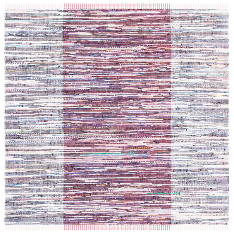 Tapis en coton tissé à plat Rag, Carré 6 pi