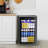 20.28"W 4.4 Cu.ft Beverage Fridge, 37 Bottles/145 Cans,Drink Fridge with Touch Control, 32-61℉, <38dB, LED, Removable Shelves, Stainless Steel Frame