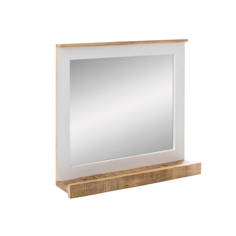 Tyree Wood Flat Wall Mirror