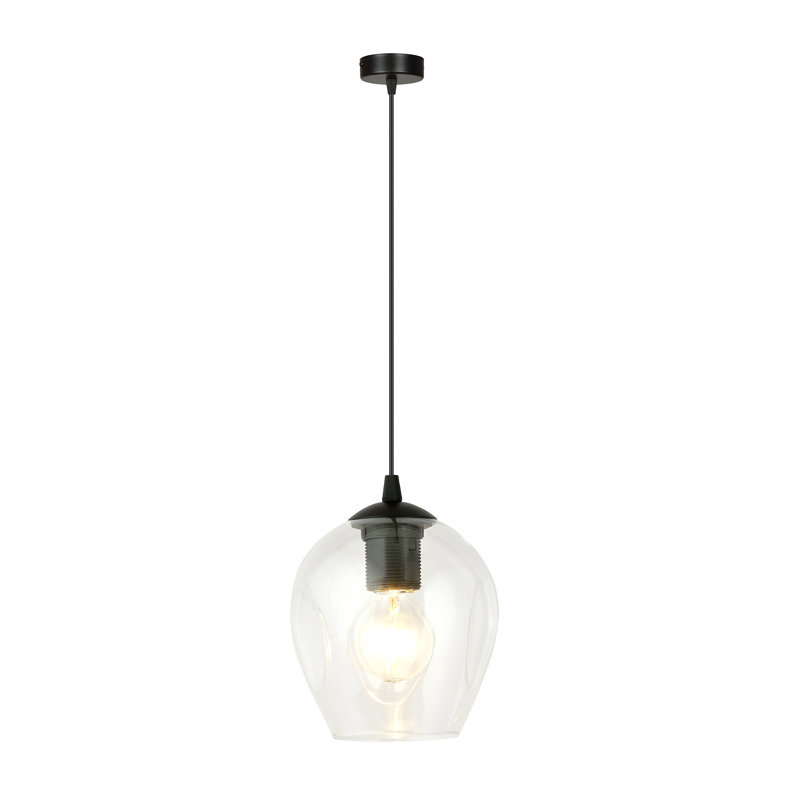 Cadi-Grace 1 - Light Black Single Pendant, Transparent