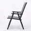 Chaises de salle à manger de patio en acier durable, conception moderne compacte pour l'extérieur