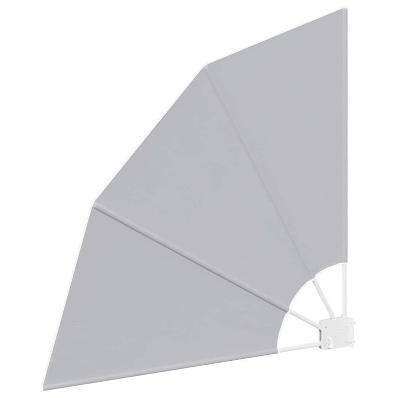 New Patio Balcony Side Awning Collapsible Garden Multi Sizes Multi Colours, 115cm H x 115cm W x 115cm D, Grey
