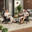 Chaise de foyer d'extérieur pliable en PEHD Adirondack-123888428