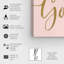 «Typographie and Quotes a Girl with Goals Blush Script Empowered Women Quotes and Sayings», reproduction d'art graphique sur toile-202763934-202763929