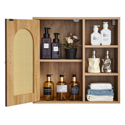 Armoire murale de salle de bain multi-hauteur réglable