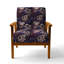 Fauteuil d'appoint rembourré de style gothique Botanicals Moody-1739901467