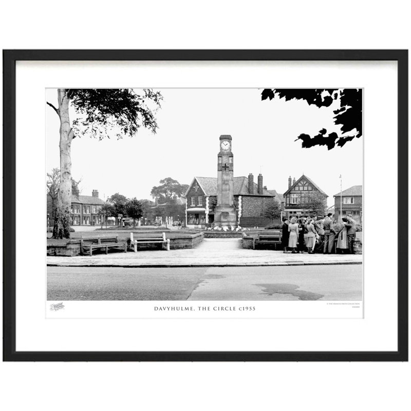 Davyhulme, The Circle C1955 by Francis Frith - Single Picture Frame Print, 60cm H x 80cm W x 2.3cm D