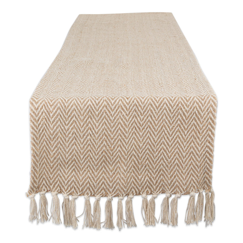 Desta Solid Table Runner,  108'' x 15'', Light Gray