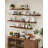 Floating Shelves For Wall Decor, Handmade Solid Ash Wood Live Edge Wall Shelf With Heavy Duty Invisible Bracket, Wall Mounted Shelf For Kitchen Bathroom Living Room Office-1151126987
