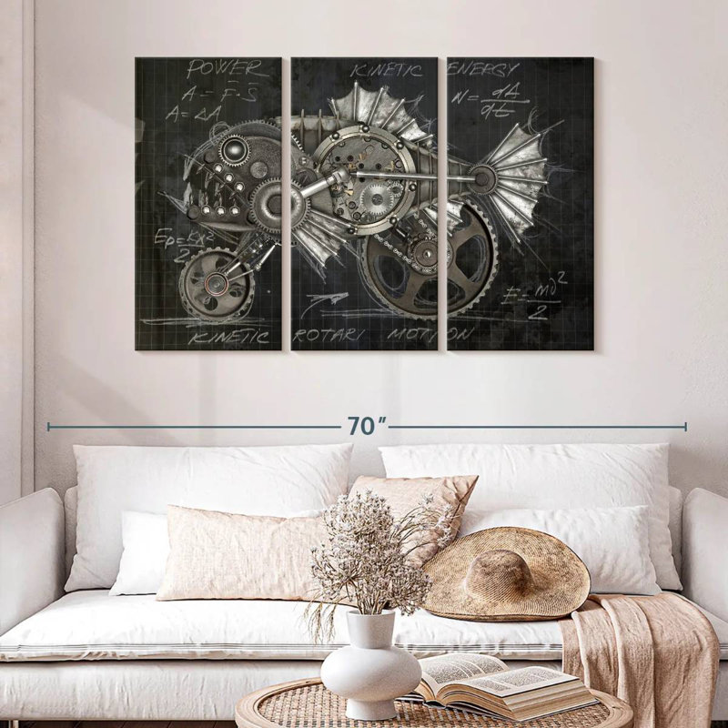 Kelan Steampunk Piranha Layout, 32" H x 50" W