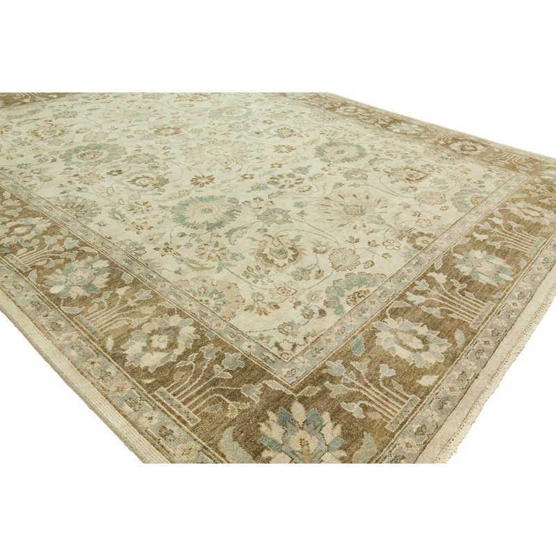 Wool Area Rug in Ivory, Rectangle 2' x 3'