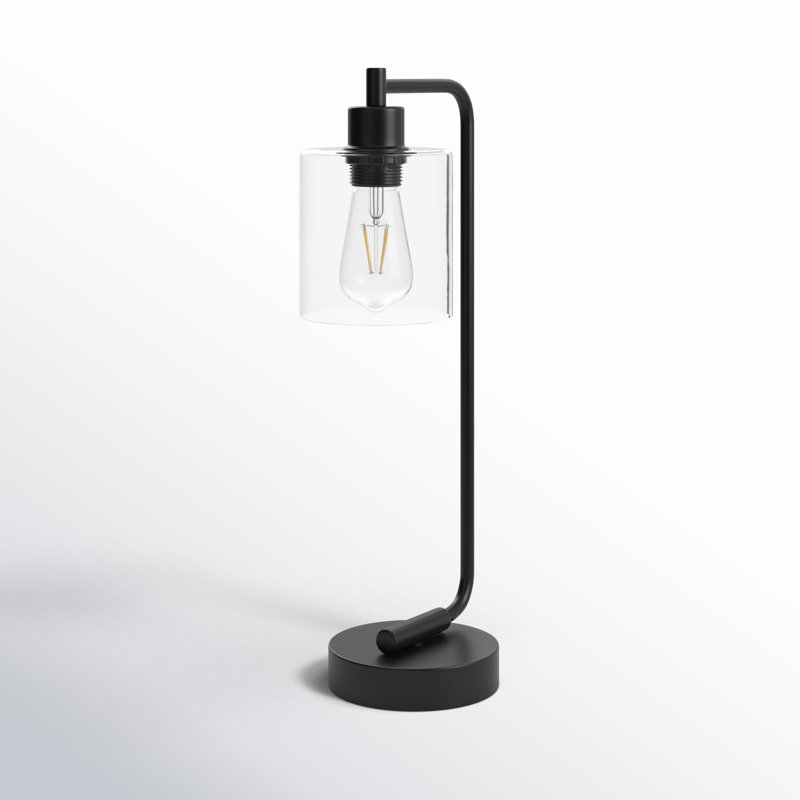 Lampe de table 19 "à intensité variable Graeme Paden avec USB et contrôle tactile, Noir, noir, noir, noir