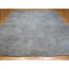 12'x12' Krypton Gray Hand Knotted Modern Grass Design Square Oriental Rug 7C4586384C9642A49B3EEE06F1E4DF65