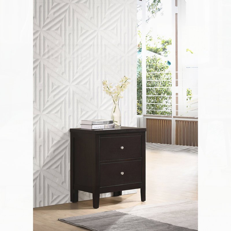 Table de chevet moderne pour chambre à coucher, Cappuccino