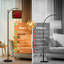 Lampe sur pied avec abat-jour ajustable Chinoiserie