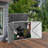 5 ft. W x 3 ft. D Metal Horizontal Garbage Shed
