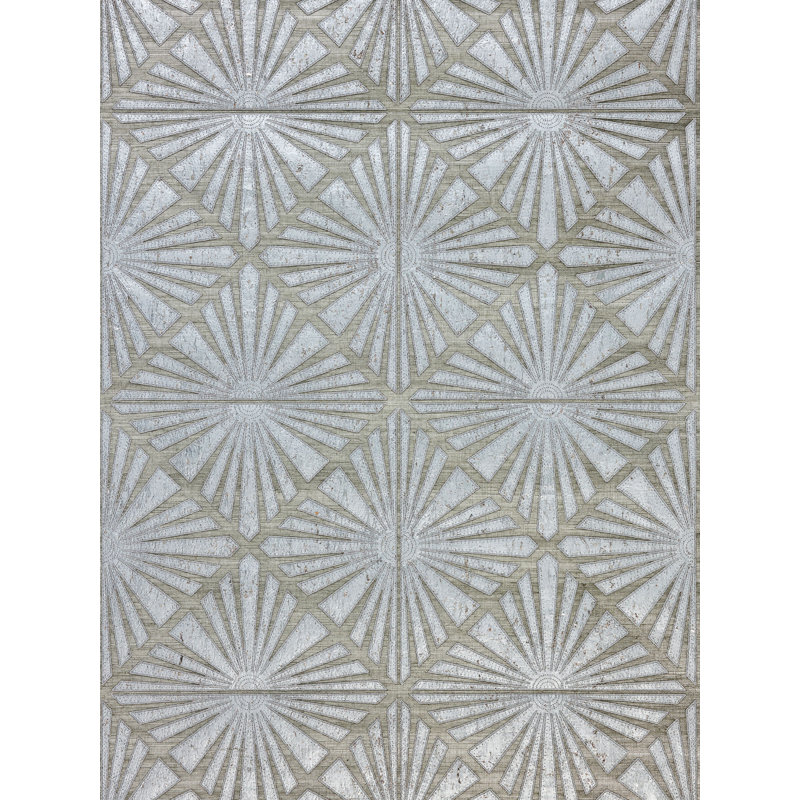 MILAN DIAMOND GRASSCLoth, Étain