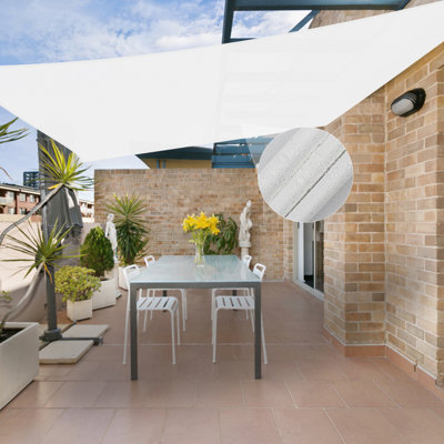 Waterproof Rectangle Shade Sail, UV Blocking Outdoor Sun Shade Canopy