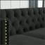 Canapé 3 places + canapé 2 places. VELOURS NOIR