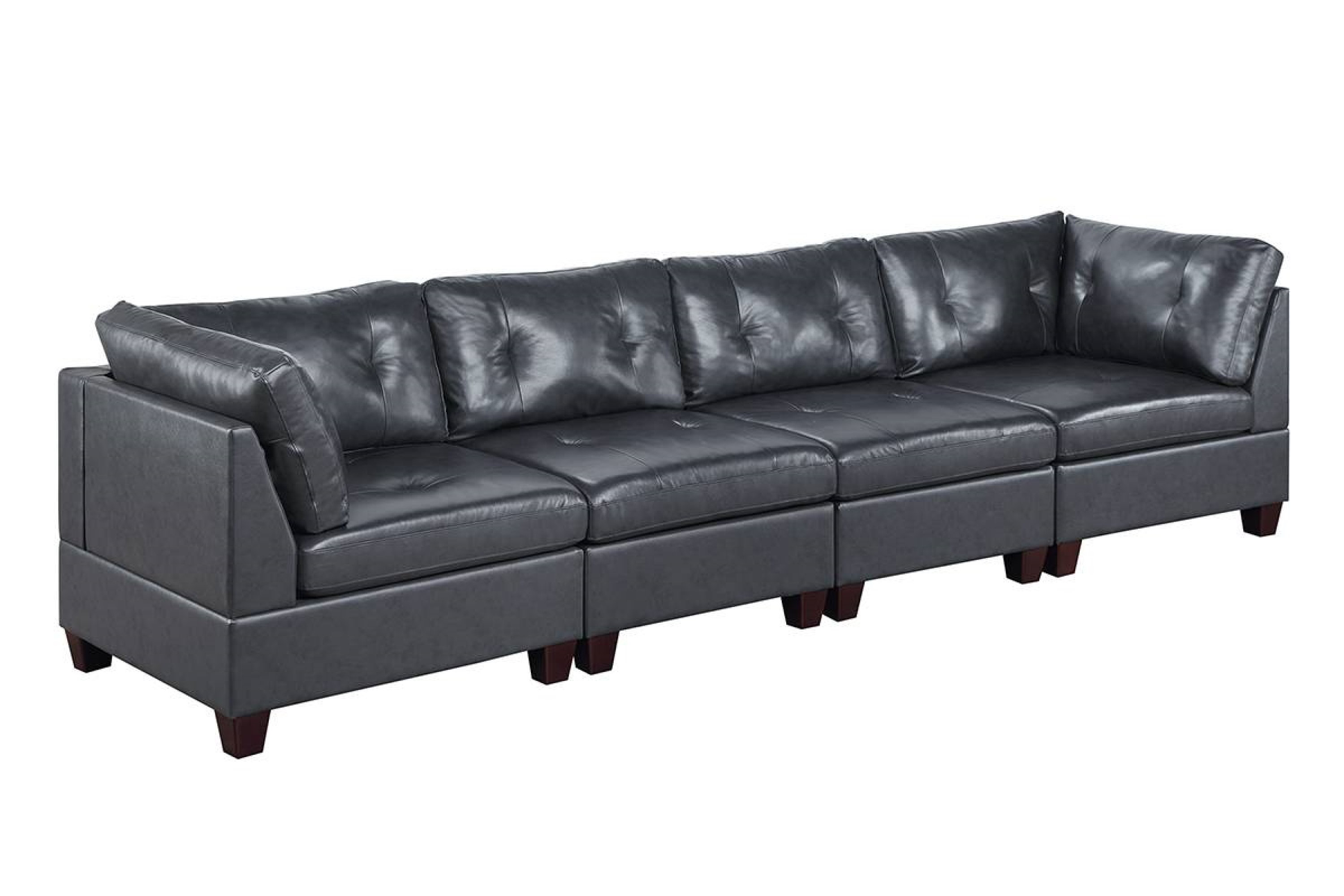 Black Faux Leather Sofa & Recliner Covers by Surefit – Cottonbox Pty Ltd