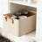 49L Large Capacity Foldable Storage Bin With Sturdy Steel Frame, Ideal For Organizing Clothes, Blankets, Toys, Books, And Household Items,Beige-817064476-817064475