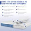 Matelas hybride moyen 12 po avec design respirant, soulagement de la pression-52314946-52314945