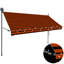 Pare-soleil d'extérieur rétractable orange et brun résistant aux intempéries-122627769-122627774-122627773