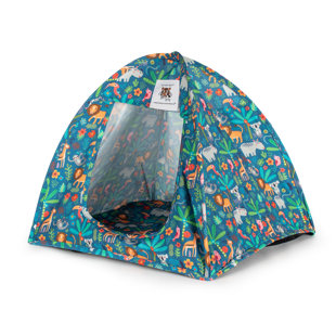 Animal Print Canvas Tent Pet Bed