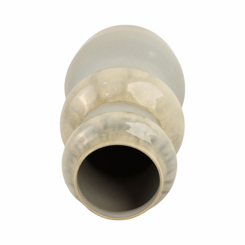 Vase en poterie moderne pour décoration de table, Hauteur totale - 19 po