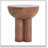 Iris Outdoor Patio Three-Legged Wood-Grain MGO Side Table, Weather-Resistant And Versatile For Indoor And Outdoor Use