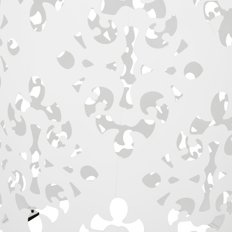 Table d'appoint Faliha, Blanc, 2