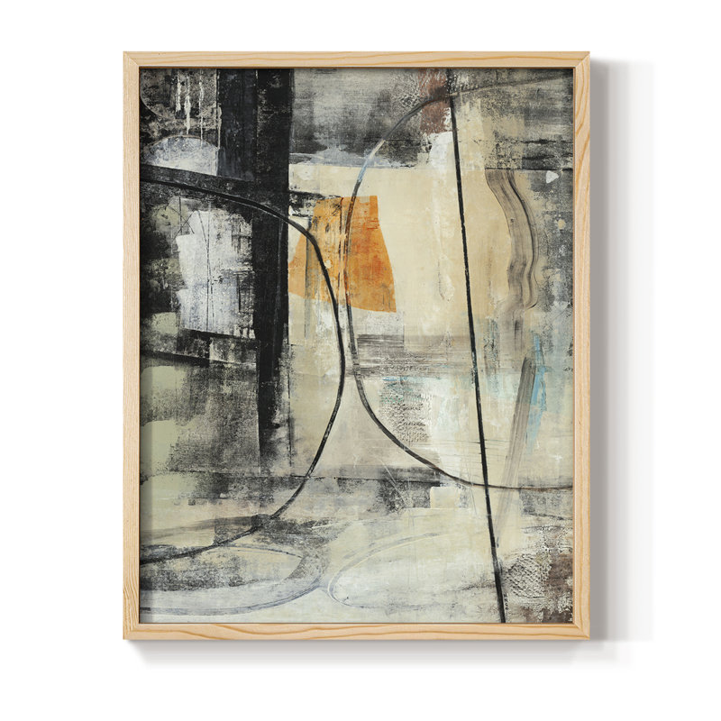 Persistance II, reproduction encadrée - bois massif, Naturel, H 11 po x l 9 po