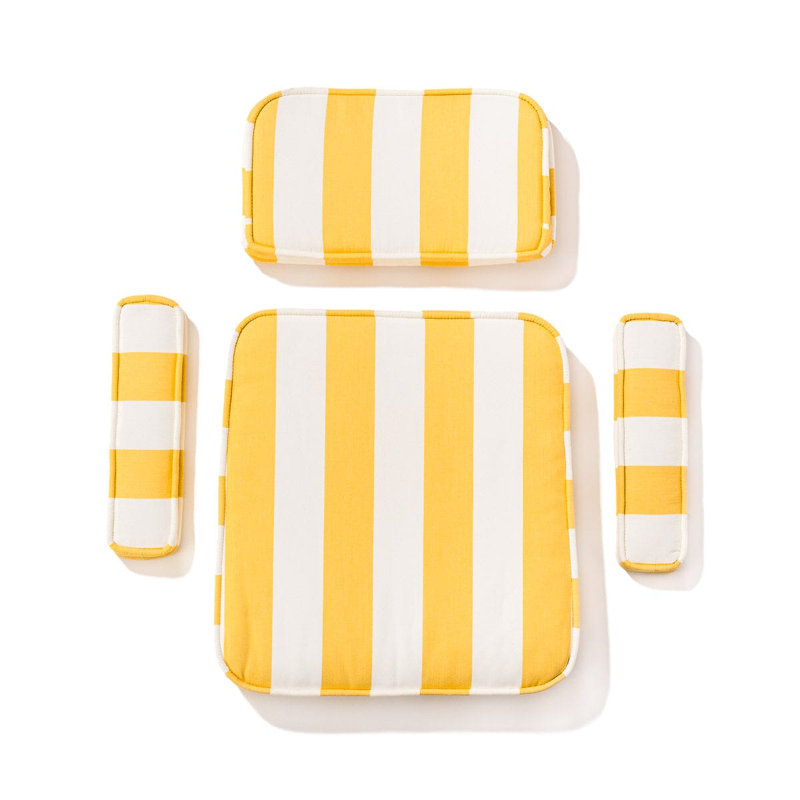 Waterhouse Chair - Cushion, Crew Mimosa Yellow Striped