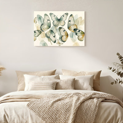 Gallery Wrap，Canvas Wall Art for Living Room, Bedroom, Office or Entryway – Decorative Wall Decor with Butterfly Art